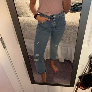 Free People Cropped Jeans